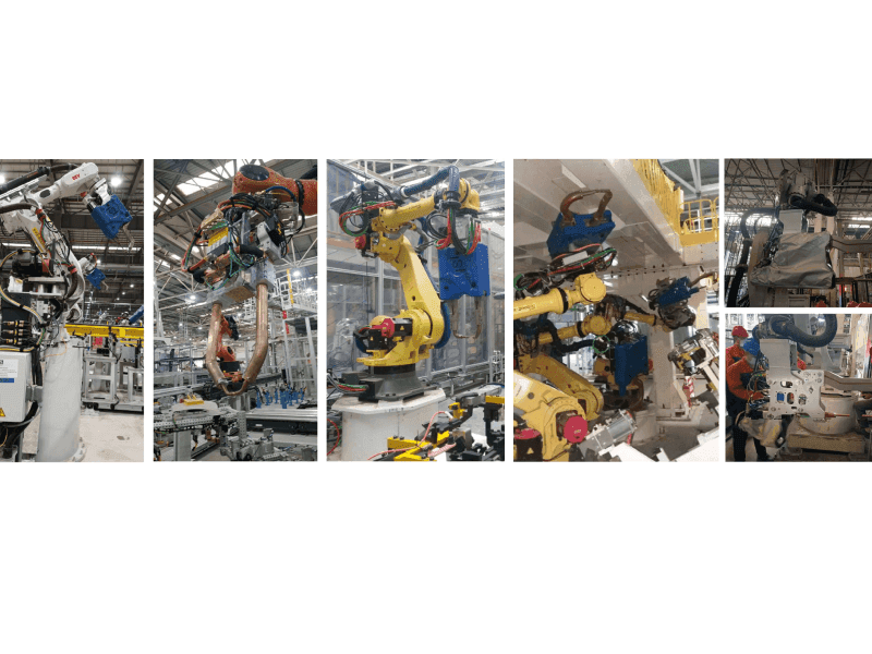 Gerçek fabrika: BIW üretim hattında robotlar